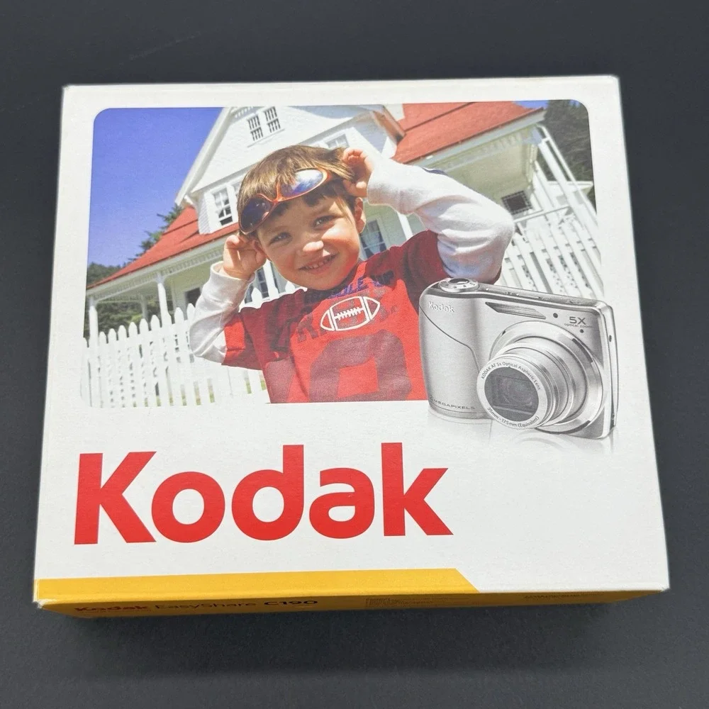 Kodak EasyShare C190 Red 12MP Digital Camera 5x Zoom Box Accessories Tested